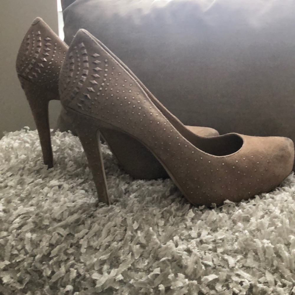 BCBG Generation suede studded heels